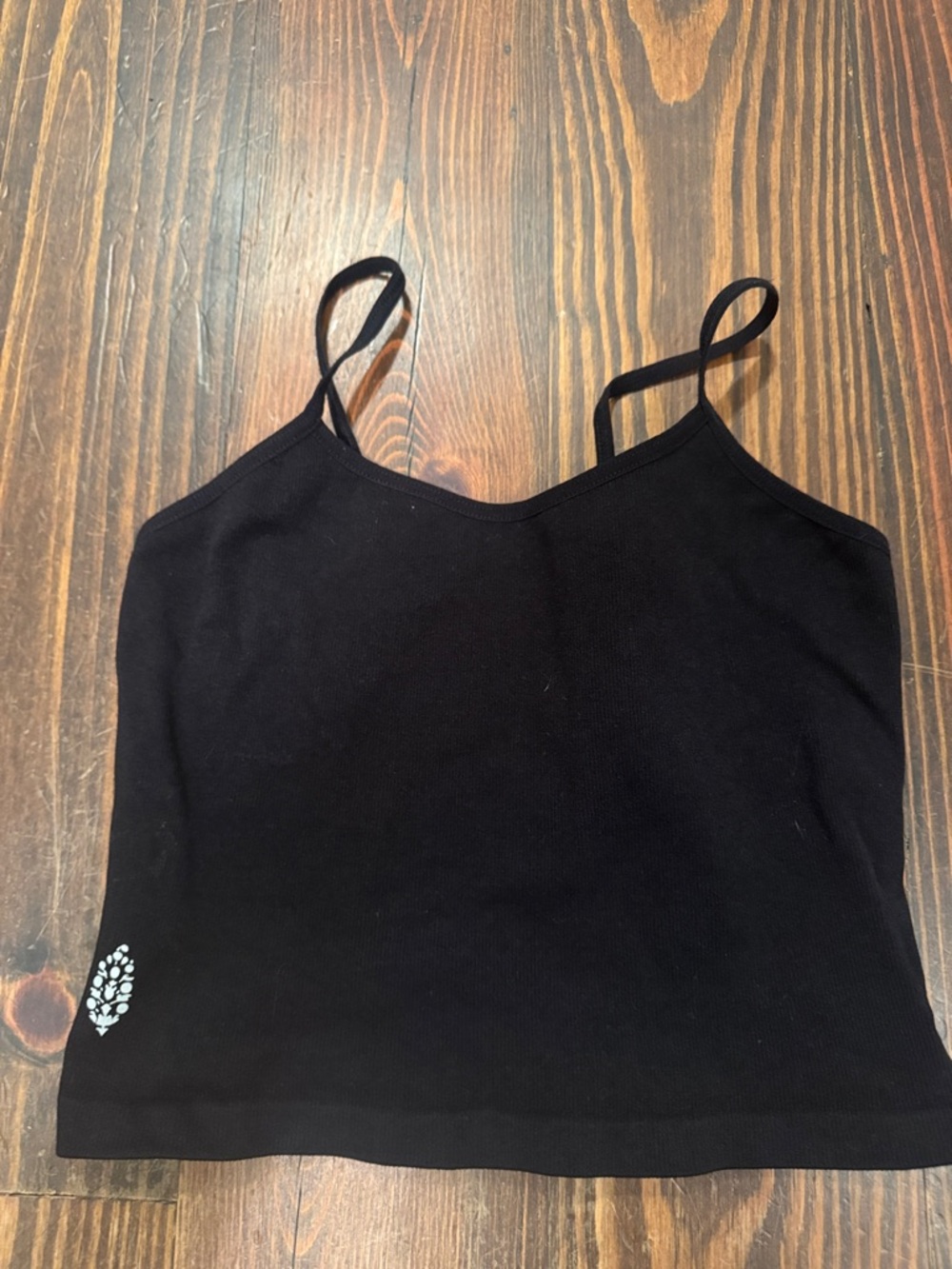 Black Women's Ribbed Camisole Tank Top